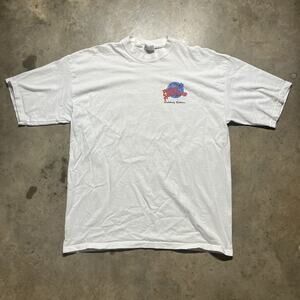 Vintage 90s Planet Hollywood Demi Moore White Art T-Shirt